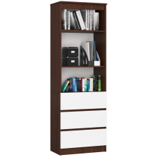 AKORD Furniture Factory Polc R60 3f 2p Clp Venge / Fehér bútor