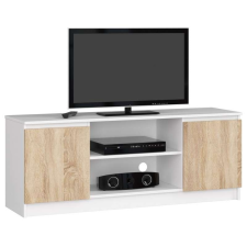 AKORD Furniture Factory TV állvány P55_140 - fehér-sonoma bútor