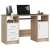 Akord Furniture Íróasztal - Akord Furniture - 124 cm - sonoma tölgy / fehér