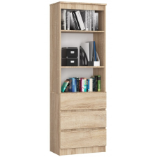 Akord Furniture Polcos szekrény / könyvespolc fiókokkal - Akord Furniture R603SZ - sonoma tölgy bútor