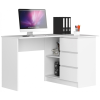 Akord Furniture Sarok íróasztal - Akord Furniture - 124 cm - fehér