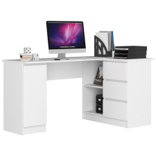 Akord Furniture Sarok íróasztal - Akord Furniture - 155 cm - fehér íróasztal
