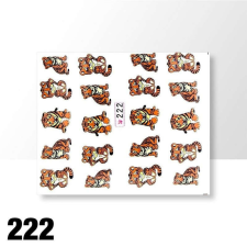 Akril hatású matrica - tigris - 222 körömdíszítő