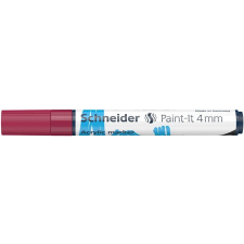  Akril marker, 4 mm, SCHNEIDER &quot;Paint-It 320&quot;, bordó filctoll, marker