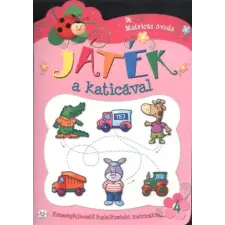 Aksjomat Játék a katicával 4.  (piros) - Készségfejlesztő foglalkoztató matricákkal kreatív és készségfejlesztő