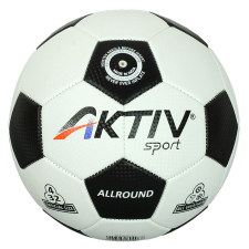 Aktivsport Futball labda Aktivsport ALLROUND fehér-fekete méret: 4 futball felszerelés