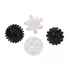 AKUKU Érzékszervfejlesztő játék Akuku labda 4db 6 cm fekete-fehér egyéb bébijáték