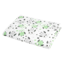 AKUKU Pelenkázó lap Puha, vízálló, szürke-zöld baglyok 50 * 70 cm pelenkázó matrac