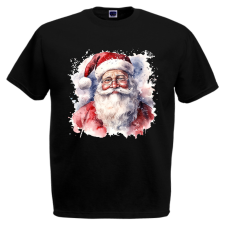  Akvarell Télapó - Karácsonyi Férfi Póló férfi póló