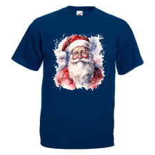  Akvarell Télapó - Karácsonyi Férfi Póló férfi póló