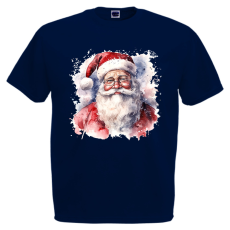  Akvarell Télapó - Karácsonyi Férfi Póló