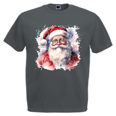  Akvarell Télapó - Karácsonyi Férfi Póló