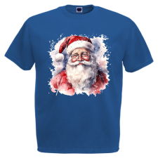  Akvarell Télapó - Karácsonyi Férfi Póló férfi póló