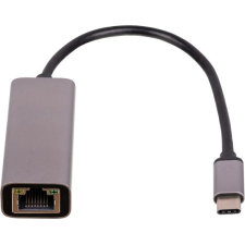 Akyga AK-AD-65 15cm USB-C - 1000 Mbps Ethernet adapter kábel és adapter