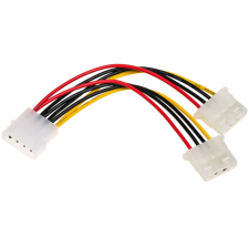 Akyga AK-CA-15 Molex/2x Molex adapter cable 0,15m kábel és adapter