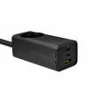 Akyga AK-CH-21 Hosszabbító 1x USB-A 2x USB-C 1.5m fekete