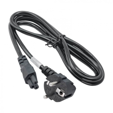 Akyga AK-NB-01A Cloverleaf Power cable 1,5m Black kábel és adapter
