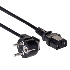 Akyga AK-PC-05C 250C Hálózati tápkábel 5m - Fekete kábel és adapter