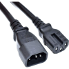 Akyga AK-UP-05 Power Cable for Server Extension IEC C14 / C15 1m Black (AK-UP-05)