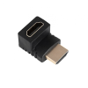 Akyga Akyga AK-AD-70 HDMI-M / HDMI-F 90° felfelé adapter Black
