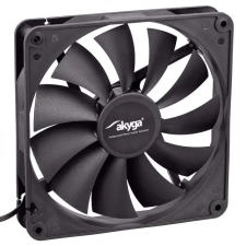 Akyga ház hűtő ventilátor 14cm fekete (AW-14A-BK) (AW-14A-BK) hűtés