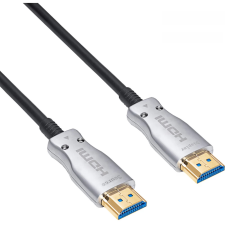 Akyga HDMI 2.1 Összekötő Fekete-Ezüst 40m AK-HD-400L kábel és adapter