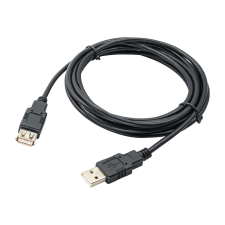 Akyga Kábel Akyga AK-USB-19 USB-A apa USB-A Anya 2.0 Adat és töltő kábel - Fekete (3m) (AK-USB-19) kábel és adapter