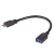 Akyga OTG adapter, USB-A - micro USB-B, fekete, 150mm, Akyga AK-AD-30