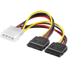 Akyga - Power cable Molex/2xSATA 15cm - AK-CA-16