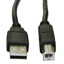 Akyga USB-A - USB-B Összekötő kábel 3m - Fekete kábel és adapter