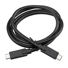 Akyga USB-C apa - USB-C apa Adat- és töltőkábel 1.0m - Fekete kábel és adapter