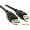Akyga USB Összekötő Fekete 1.8m AK-USB-04