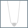  Akzent "Moira" nyaklánc szív alakú medállal - Rozsdamentes acél, 43+5 cm 5010520