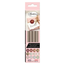Aladine Szürkésbarna pecsétviasz rúd - Taupe - Wax Stick (4 db) pecsételés
