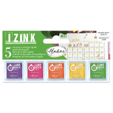Aladine Tintapárna készlet S - 5 szín - Bud - Izink Quick Dry (1 csomag) bélyegző