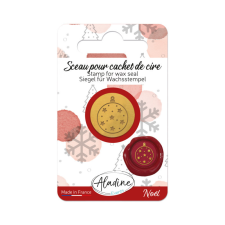 Aladine Viaszpecsét fej 20 mm - Karácsonyi gömb - Christmas Ball - Wax Seal (1 db) pecsételés