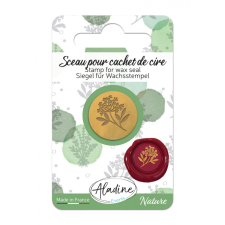Aladine Viaszpecsét fej 20 mm - Virág ágon, levéllel - Hemlock - Wax Seal (1 db) pecsételés