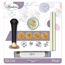 Aladine Viaszpecsét készlet - Virág - Floral - Wax Kit (1 db) pecsételés
