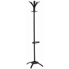  ALBA Cleo Fém Ruhafogas - Fekete, Esernyőtartóval bútor