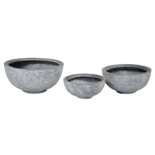  Alberta Rita kompozit növénytartó szürke 55x27cm S3 kerti tárolás