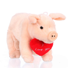 Albin - plüss malac szívvel - 23cm plüssfigura