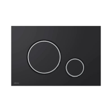 Alcaplast THIN - nyomólap - dupla - fekete-matt szaniter