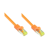 Alcasa 0.15m Cat7 RJ-45 hálózati kábel Narancssárga 0,15 M S/FTP (S-STP)