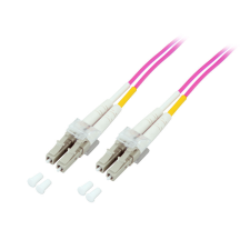 Alcasa 0.5m LC/LC InfiniBand és száloptikai kábel 0,5 M Ibolya kábel és adapter