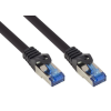 Alcasa 8060-SF003S hálózati kábel Fekete 0,25 M Cat6a S/FTP (S-STP)