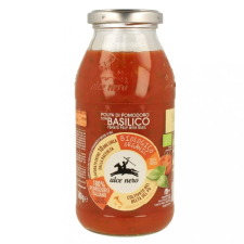 Alce Nero Bio Bazsalikomos paradicsom püré paradicsomdarabkákkal 500g konzerv