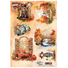 Alchemy of Art Rizspapír A4 - Gold Autumn - 2 - Rice Paper (1 ív) decoupage papír