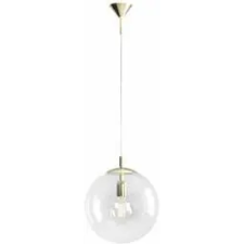 Aldex 562G10 | Globus Aldex függeszték lámpa 1x E27 arany, átlátszó (562G10) világítás