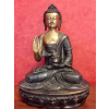  Áldó Buddha réz szobor, sötét-arany - 36 cm