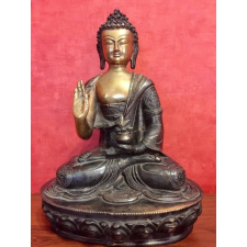  Áldó Buddha réz szobor, sötét-arany - 36 cm dekoráció